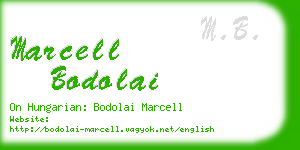 marcell bodolai business card